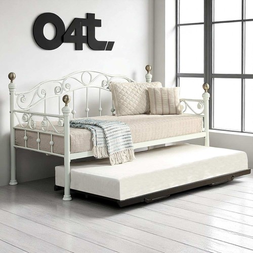 Mayfair white brass single - white, &