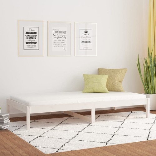 White day bed 90x200cm solid - bed,