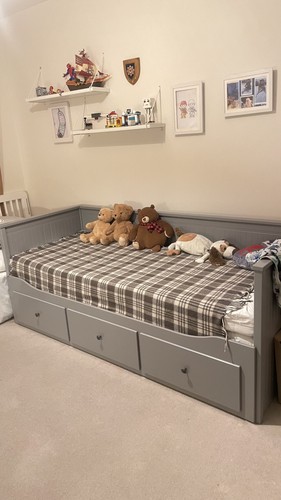 Ikea hemnes day bed grey - bed, grey,