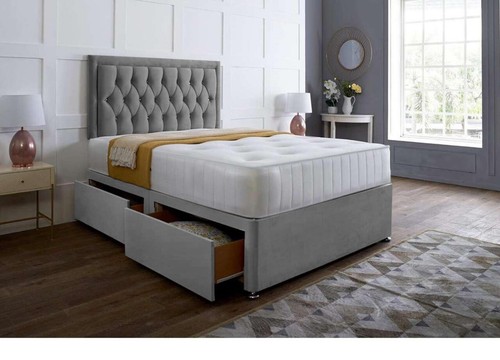 Plush divan bed - divan, set